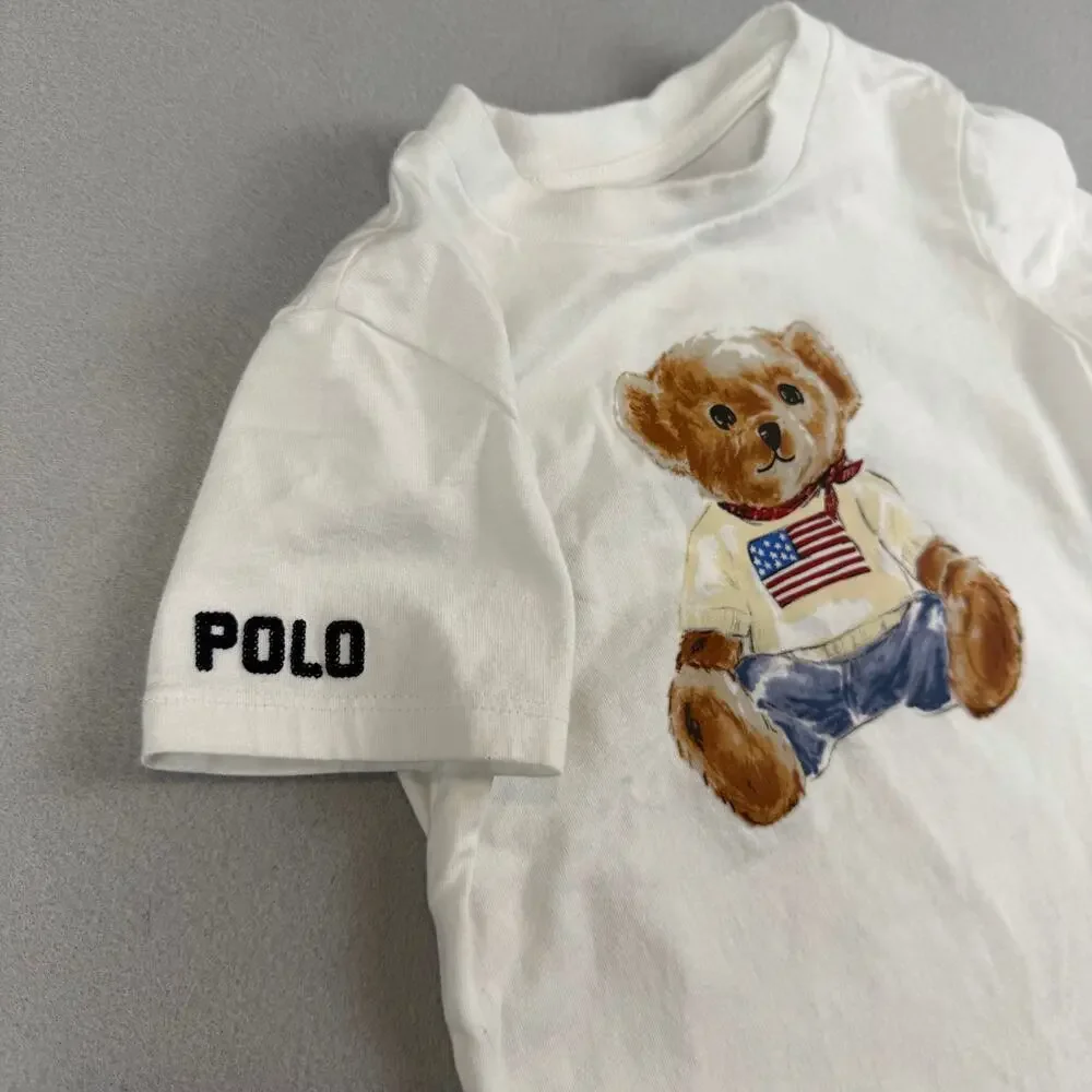 Polo Ralph Lauren Teddy Bear Flag Tee 18M